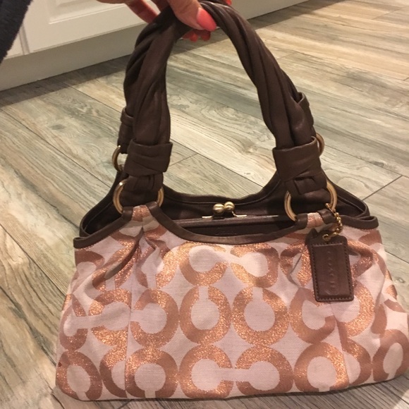 Coach Handbags - Bronze copper coach shoulder bag